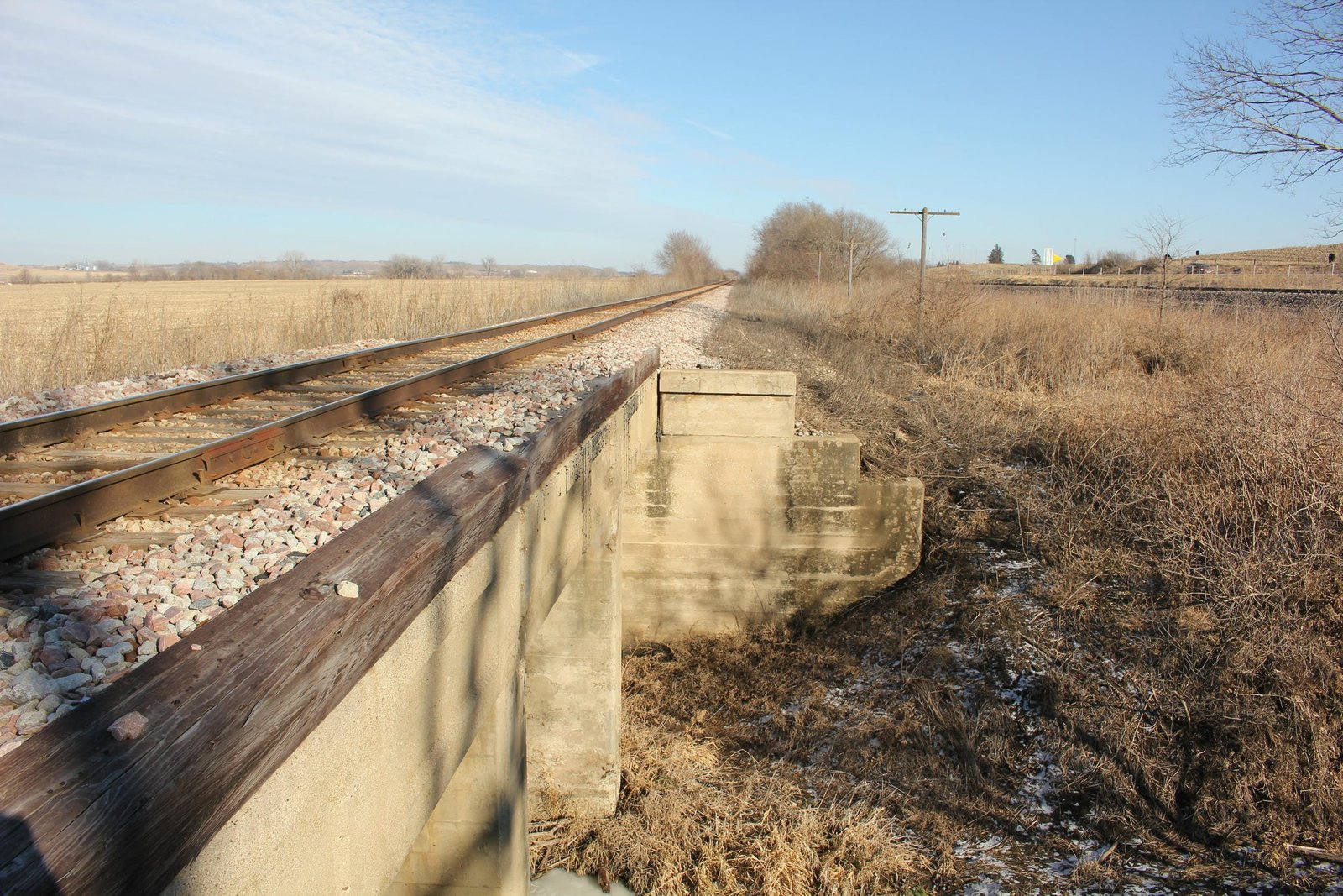 Looking east